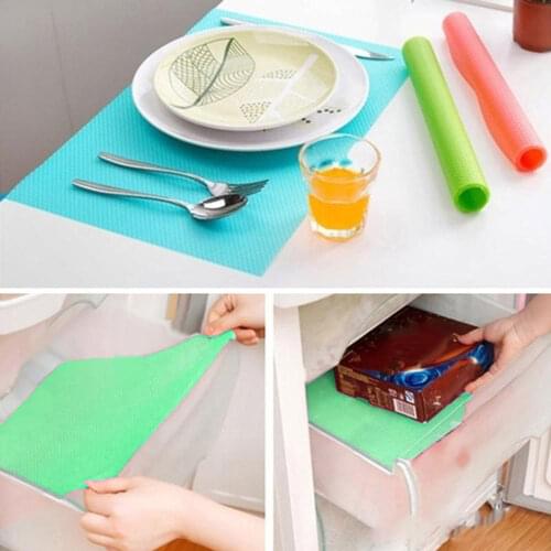 4pcs/set Refrigerator Waterproof Pad Antibacterial Antifouling Mildew Moisture Tailorable Pad Fridge Mats Cabinet Mat