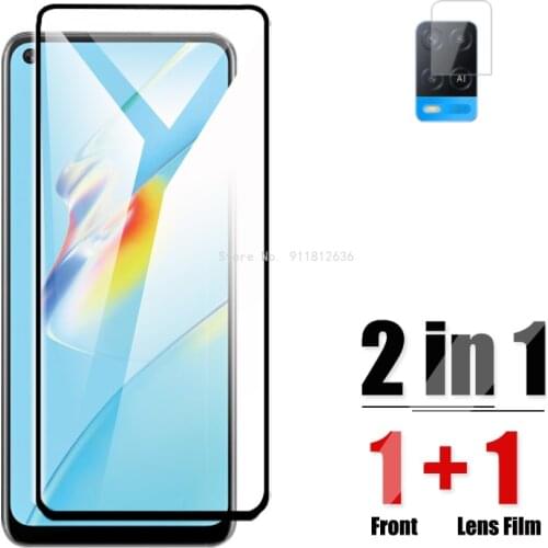 HD Tempered Glass For Oppo A94 A54 4G A 54 Camera Lens Protective Glass On For Oppo A74 5G 2021 Screen Protector Premium Film
