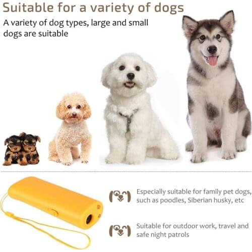 ZK30 Pet Dog Repeller Anti Barking Stop Bark Training Device Trainer Ultrasonic 3 in 1 Anti Barking Ultrasonic Without Battery