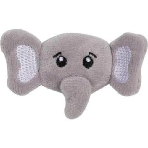 10Pcs/lot Cartoon Plush Patch Cute Soft Grey Elephant Accessories Stuffed Cotton Plush Toys Creative Cartoon Appliques