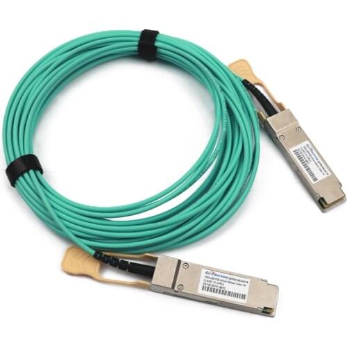100G AOC Cable QSFP28 to QSFP28 Active Optical Cable QSFP28-100G-AOC1M Compatible for Cisco Mikrotik HP QSFP28 100G AOC Cable