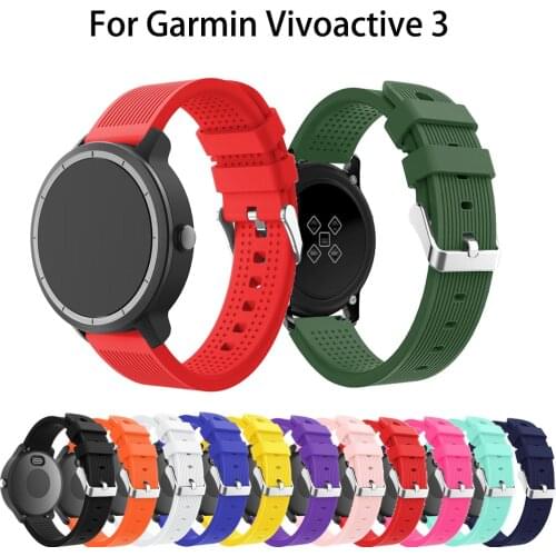 20mm Soft Silicone Replacement Strap For Garmin vivoactive3 vivomove HR Smart Accessories for Garmin Vivoactive 3 Wrist Strap