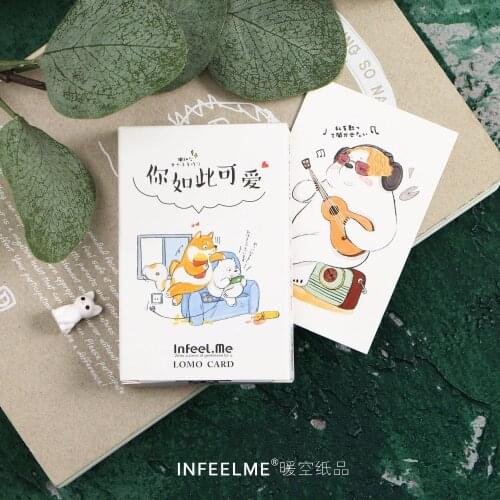 28 Sheets/Set You are so lovely Mini Lomo Postcard /Greeting Card/Birthday Letter Envelope Gift Card Message Card