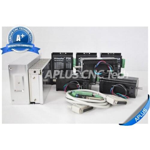 3-Axis NEMA 23 Dual Shaft Stepper Motor 396oz-in & Driver PSR5042 & 48V Power Supply Kit