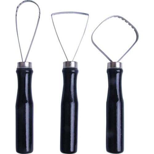 3Pcs Sculpture Scraper Knife Carved Sludge Shaper Ceramic Pottery Clay Trimming Tools