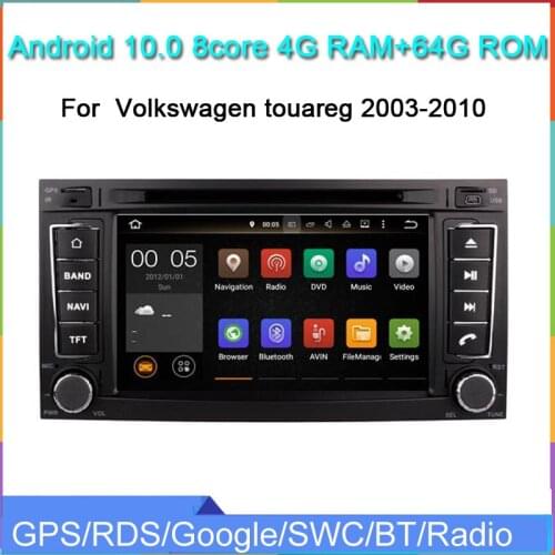 Octa core 4G RAM android 9.0 car radio gps navigaiton player for Volkswagen touareg2003-2010 car audio autoradio 32G ROM