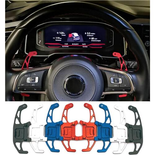 Car Steering Wheel Shift Paddles, Interior Accessories, Aluminum Alloy Paddles, for Volkswagen Golf 7 Lingdu GTS Polo GTI
