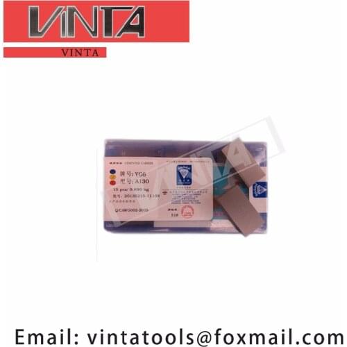 Free shipping high quality 15pcs/lots A130 YG6 /YG8 /YW1 /YW2 /YT5 /YT14 /YT15 cnc carbide welding inserts