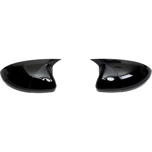 For Mercedes Benz W205 C205,2 Pieces High Quality Abs Plastic Style Mirror Covers Caps RearView Mirror Case Cover Gloss Black