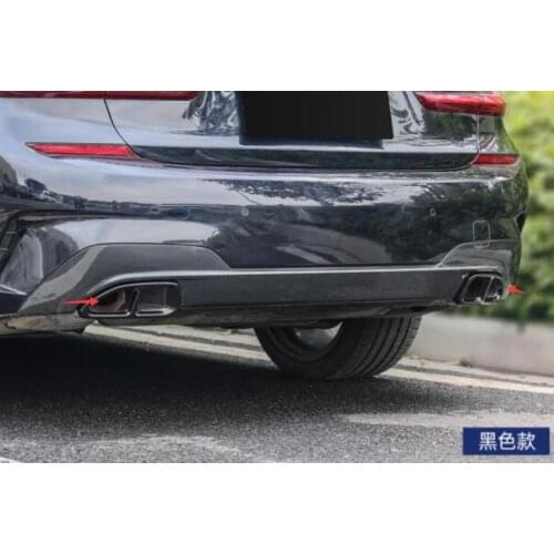 For BMW New 3 Series 320/325li 2020 Quad Tail Throat Decoration Cover Exhaust Decoration Chromium Styling Accessories JC
