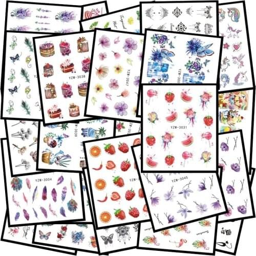 Hot Nail Art Sticker Unicorn Necklace Watermark Nail Decal Nail Art Sticker Slider Nail Art Decorations Nail Stickers