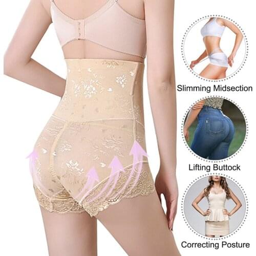 Women High Waist Trainer Body Zip Shaper Panties Tummy Belly Control Slimming Control Shapewear Girdle Underwear Waist Trainer