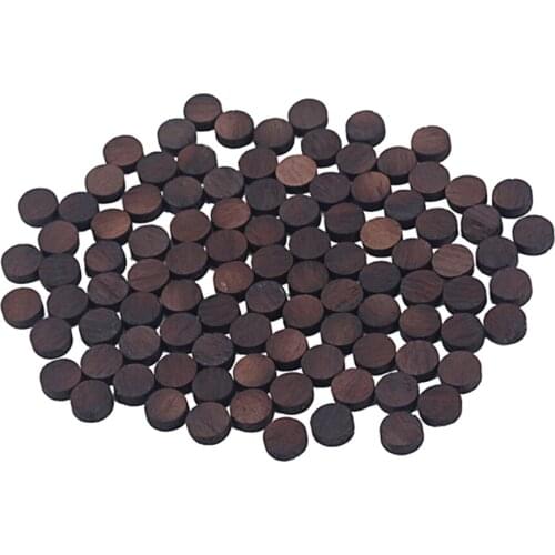MagiDeal 100 Pcs 6mm Rosewood Dots Inlays for Guitar Bass Fingerboard