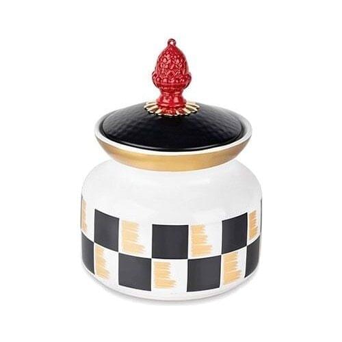 Mondecor Kermanhome Checkered Small Size Jar 17 X10 cm TRK1028