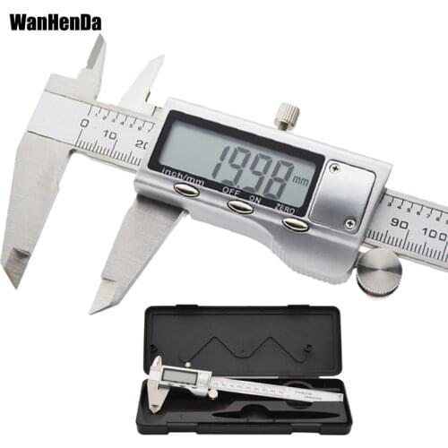 Metal 6-Inch 150mm digital vernier caliper Stainless Steel Electronic Digital Vernier Caliper Micrometer Measuring Tool Caliper