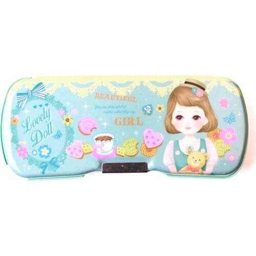 Metal hero pencil case for student material escolar cartoon pencil cases for girls school bags stationery tools pencil box