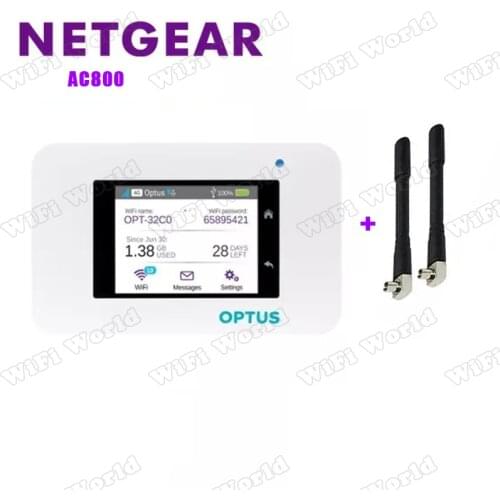 Netgear Aircard 800S (AC800S) LTE Cat.9 Mobile Hotspot +2pcs antennas