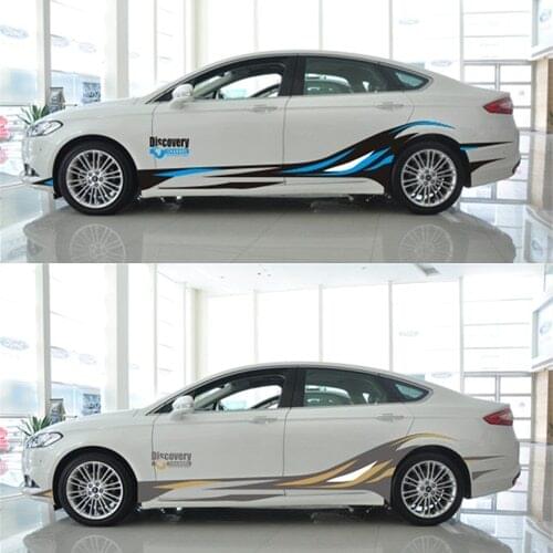 Side Skirt Waist Line Sticker For Hyundai Avante Verna Solaris The Whole Body Decorative BA049