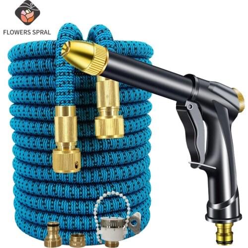 New Garden Hose High Pressure Washer Car Foam Pot Gun Water Flexible Magic Expandable Watering Hose Plastic Pipe Cleaning Tool