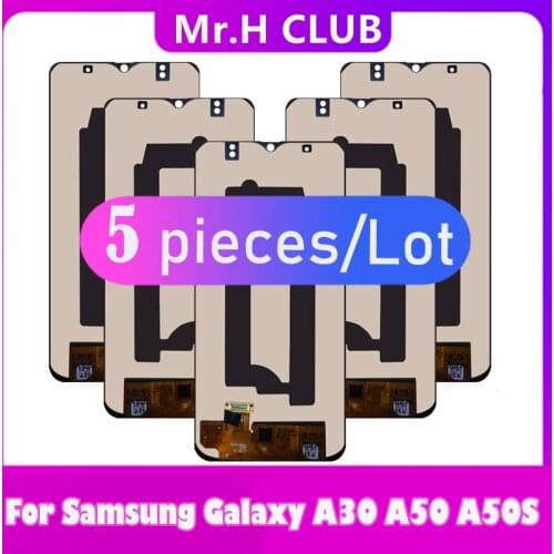Wholesale 5 PCS LCD For Samsung Galaxy A30 SM-A305F A50 A505F LCD Display Touch Screen Replace for Galaxy A30 A305 A305F