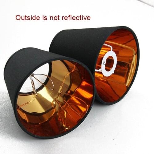 2PCS Modern Fashion Black gold color plastic lamp shade covers, PVC lampshades, E14 and Clip on