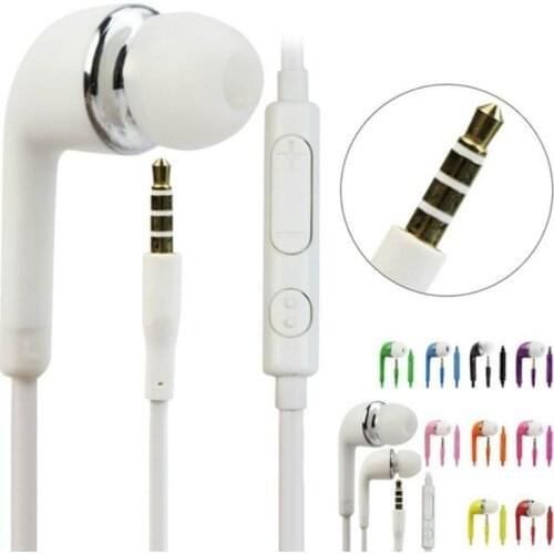 Low Price Colorful Promotional J5 3.5mm In-ear Wired Headphones Earpieces Cheapest Mobile Handsfree Earphone