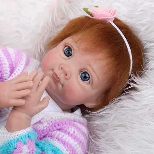 KEIUMI Baby Reborn Real Doll newborn silicone vinyl dolls toys gift bebe reborn bonecas 22inch 55cm