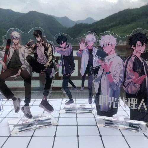 Shiguang Daili Ren Cheng Xiaoshi Lu Guang Qiao Ling Cartoon Acrylic Stand Figure Display Model Plate Tabletop Decor Cosplay