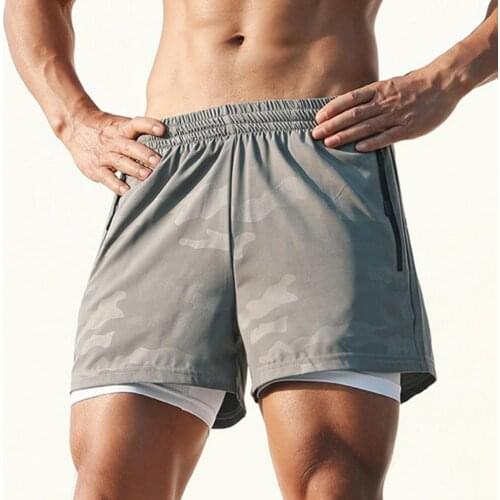 Men Shorts Quick Dry Waist Drawstring Polyester Breathable Sports Short Trousers for Daily Life