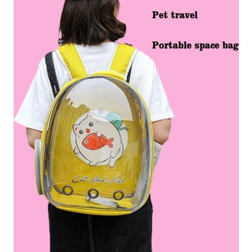 Cat Bag Carrier For Cat Pets Carrier Go Out Transportation Backpacks Capsule Environment Protection Transparent Package Dog Bag