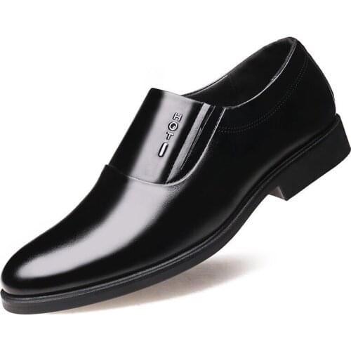 Fashion Slip on Men Dress Shoes Men Oxfords Fashion Business Dress Men Shoes 2019 New Classic Leather MenS Suits Shoes