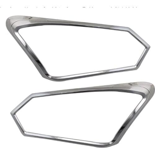 High-quality Head Light Lamp Cover Trim Frame Protector Sticker Car Styling Accessory 2PCS For Isuzu D-Max 2015 2016 2017 2018