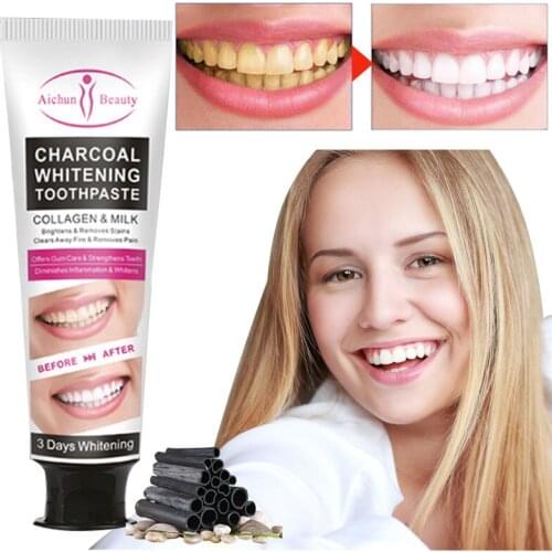 Toothpaste Bamboo Charcoal Tooth Whitening Toothpaste Remove Tooth Stain Natural Ingredients Adult Oral Cleaning Dental Care
