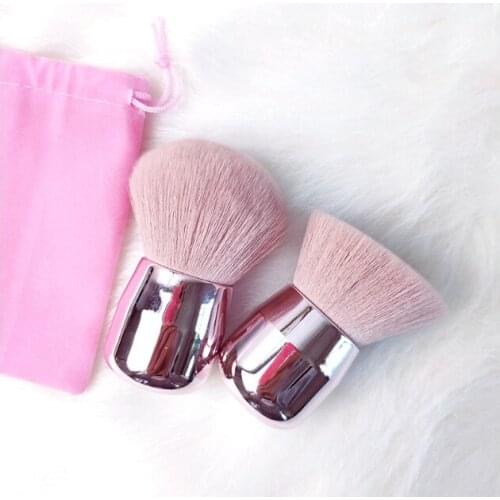 1PC Pink Powder Makeup Brushes Tool Mushroom Head Beauty Brushes Foundation Blush Blending Beauty Makeup Brush