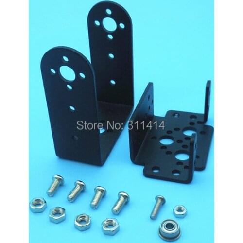 10sets/lot Mg995 996 steering gear pan and tilt mount mechanical robot servo mount set