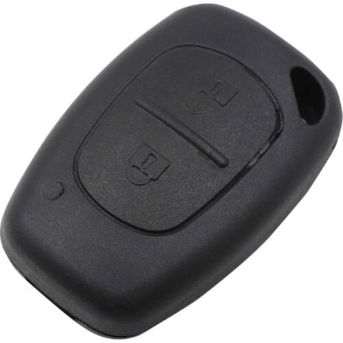 RIOOAK 10PCS Remote Car Key Shell 2 Button For Renault Trafic Vauxhall Opel Master Vivaro Nissan Primastar Fob Key Case Cover