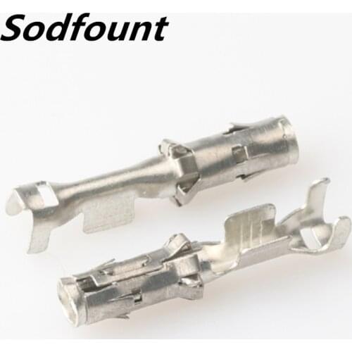 100pcs H62 brass tinned 2.5mm automotive terminal Automotive connector female terminal DJ223-2.5B