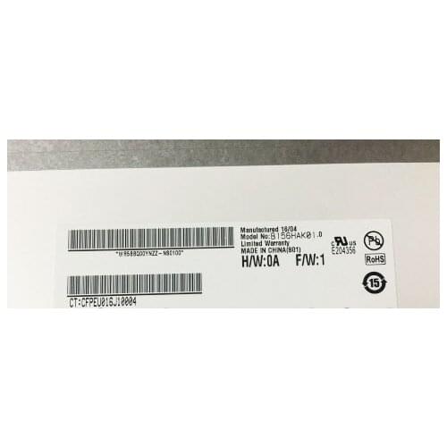15.6" Laptop Matrix LED Touch LCD Screen For AUO B156HAK01.0 1920x1080 FHD eDP 40PIN In touch Panel Replacement B156HAK01