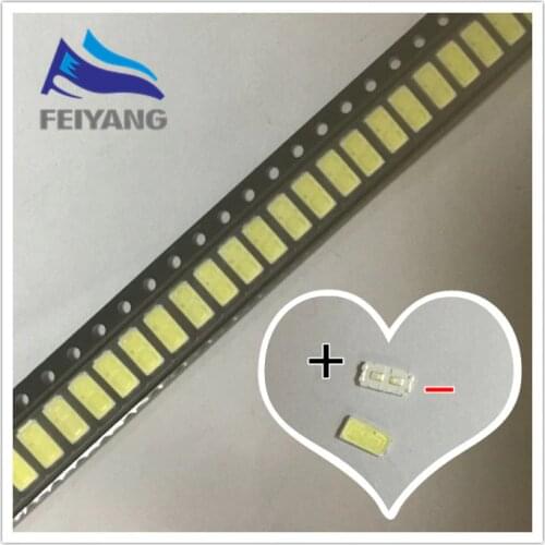 2000pcs For LG Original LED LCD TV Backlight Application LED 6030 light-emitting Light Beads Cool white High Power 1W 6V