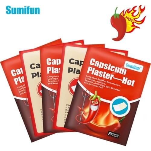 Sumifun 24pcs Pepper Capsicum Plaster Herbal Medical Patch Knee Joint Shoulder Muscle Pain Stickers Health Care 2 Types