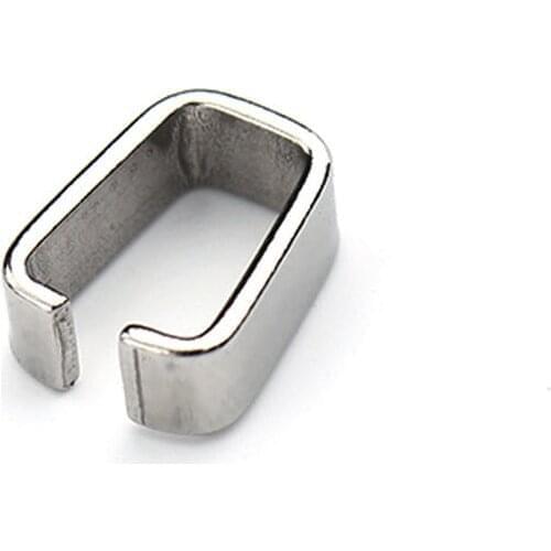 25pcs/lot 4.5x11mm Silver Stainless Steel Pendant Pinch Bail Connector Clip for Necklaces & Bracelets Jewelry Making