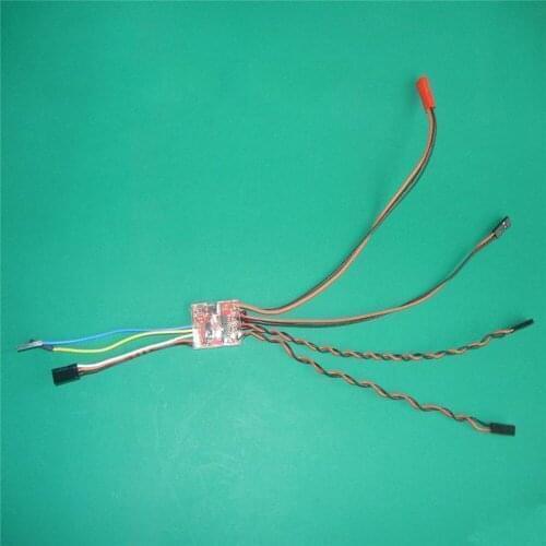 2S 3 Channel Dual Way Brushed ESC Dual Mode Speed Controller for 1/35 RC Excavator RC Tank Model Parts Accessories