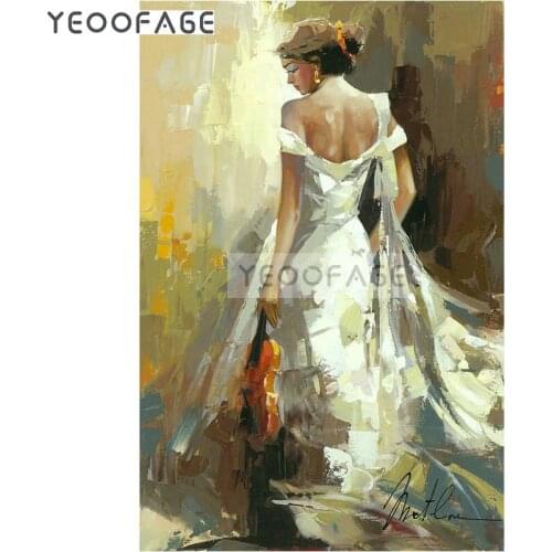 5D square Diamond painting Cross stitch kit full Diamond embroidery new Violin beauty diy painting rhinestones pasted canvas