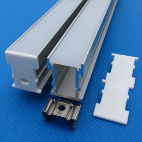 6pcs (12meter) a lot, 2m per piece, High quality aluminum profile for led strip light, thick cover which can be step on