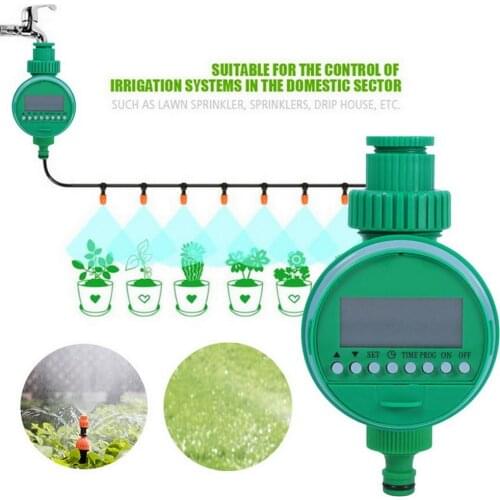 Garden Irrigation Timer Automatic LCD Digital Electronic Irrigation Timer Controller Plant Watering Timer Irrigation System