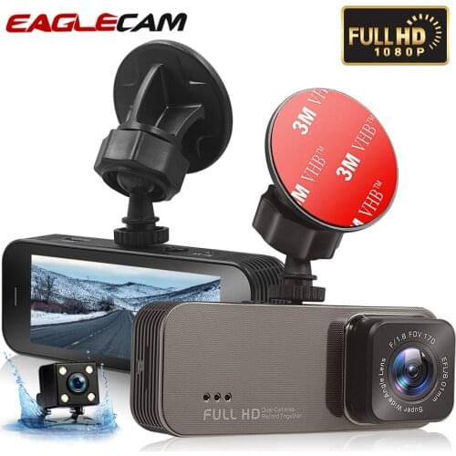 Car DVR Camera Dual Lens Video Recorder 3 Inch Full HD 1080P Loop Recording Dashcam Registrar Night Vision G-Sensor Dash Cam