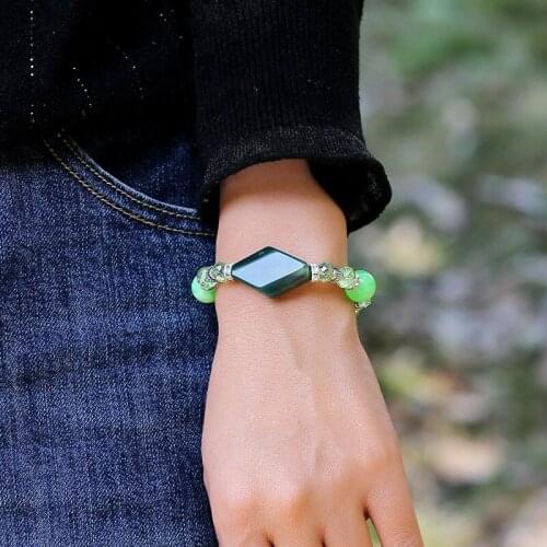 Bohemian retro style colorful crystal bracelet beach charm bracelet popular colorful beads bangle holiday birthday jewelry gift