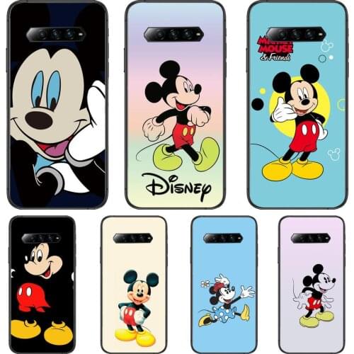 Haha Disney Mouse Anime Phone Case For xiaomi redmi Black Shark 4 Pro 2 3 3s Cases Helo Black Cover Silicone Back Prett mini co