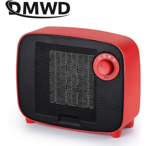 DMWD Electric Heater Fan 1500W Mini Winter Hand Warmer PTC Ceramic Quick Heating Warm Stove Radiator Office Hot Air Blower EU US