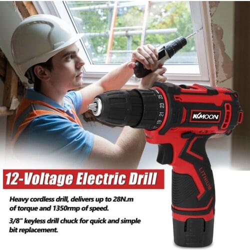 Electric Cordless Drill High-power Lithium Battery Wireless Rechargeable Hand Drills Brush Motor Home DIY Electric Power Tools